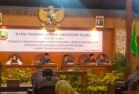 Dewan Perwakilan Rakyat Daerah (DPRD) Blora kembali menggelar Rapat Paripurna dengan agenda penyampaian rekomendasi DPRD terhadap Laporan Keterangan Pertanggungjawaban (LKPJ) Bupati Blora Akhir Tahun Anggaran 2023.
