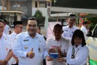 Bupati Arief Rohman Melaunching Gerakan ASN Menabung di Halaman Kantor Bupati Blora Rabu (26/06/2024). 